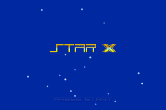Star X title screen for GameBoy Advance